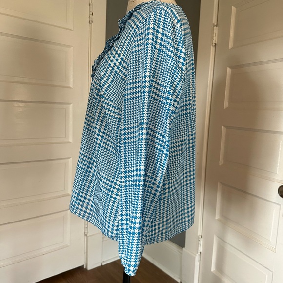 J. Crew houndstooth blouse - Picture 8 of 9